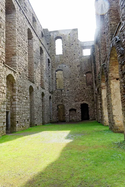 Borgholm Sweden Apr 2018 Thick Stone Walls Ruin Borgholm Castle — Stock Photo, Image