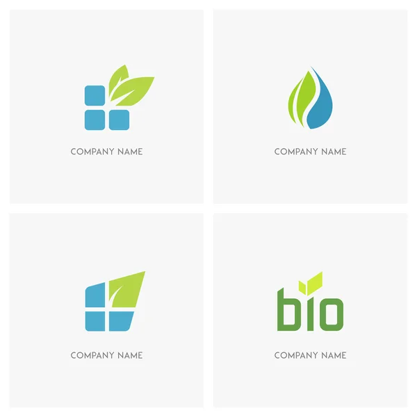 Logotipo ecológico y natural — Vector de stock