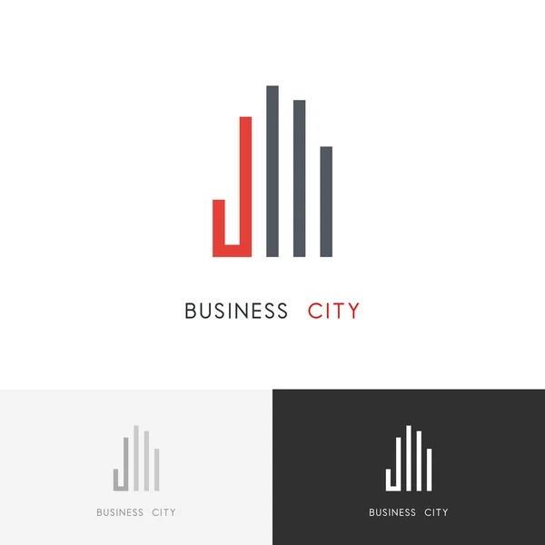 Logotipo da cidade comercial — Vetor de Stock