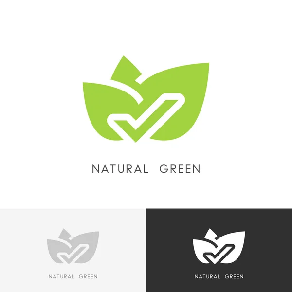 Logotipo verde natural — Vetor de Stock