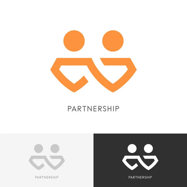 Logótipo da empresa de parceria —  Vetores de Stock
