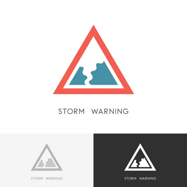 Bouře varování logo — Stockový vektor
