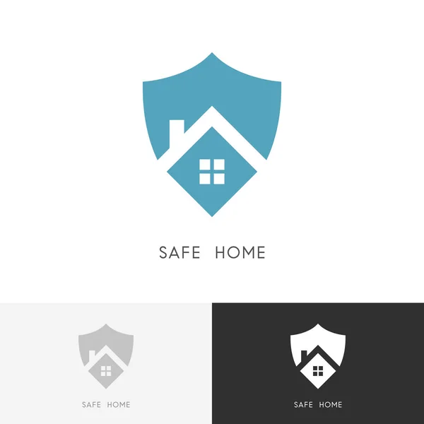 Logotipo home seguro —  Vetores de Stock