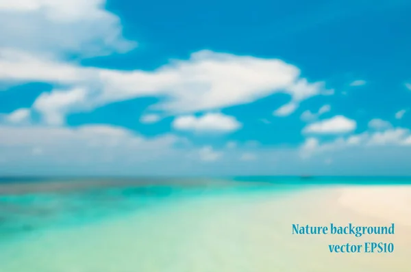 Verschwommener maledivischer Strand mit Sand Vektorgrafiken