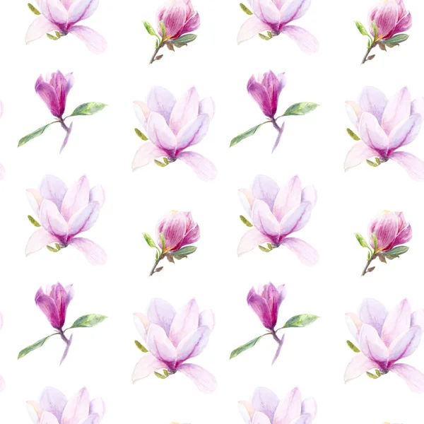 Flores de magnólia Padrão — Fotografia de Stock