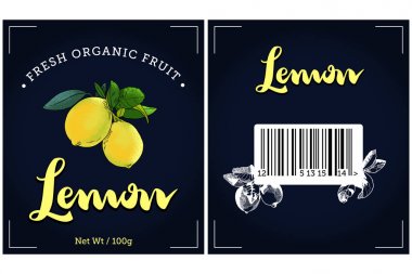 Limon etiket tasarımı