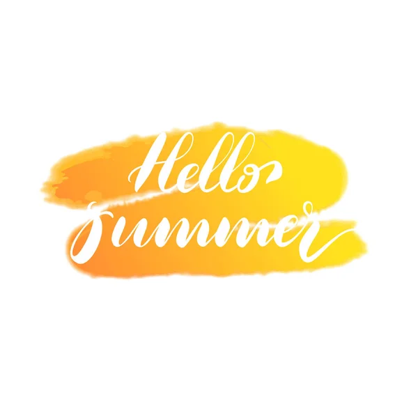 Hallo zomer belettering — Stockvector