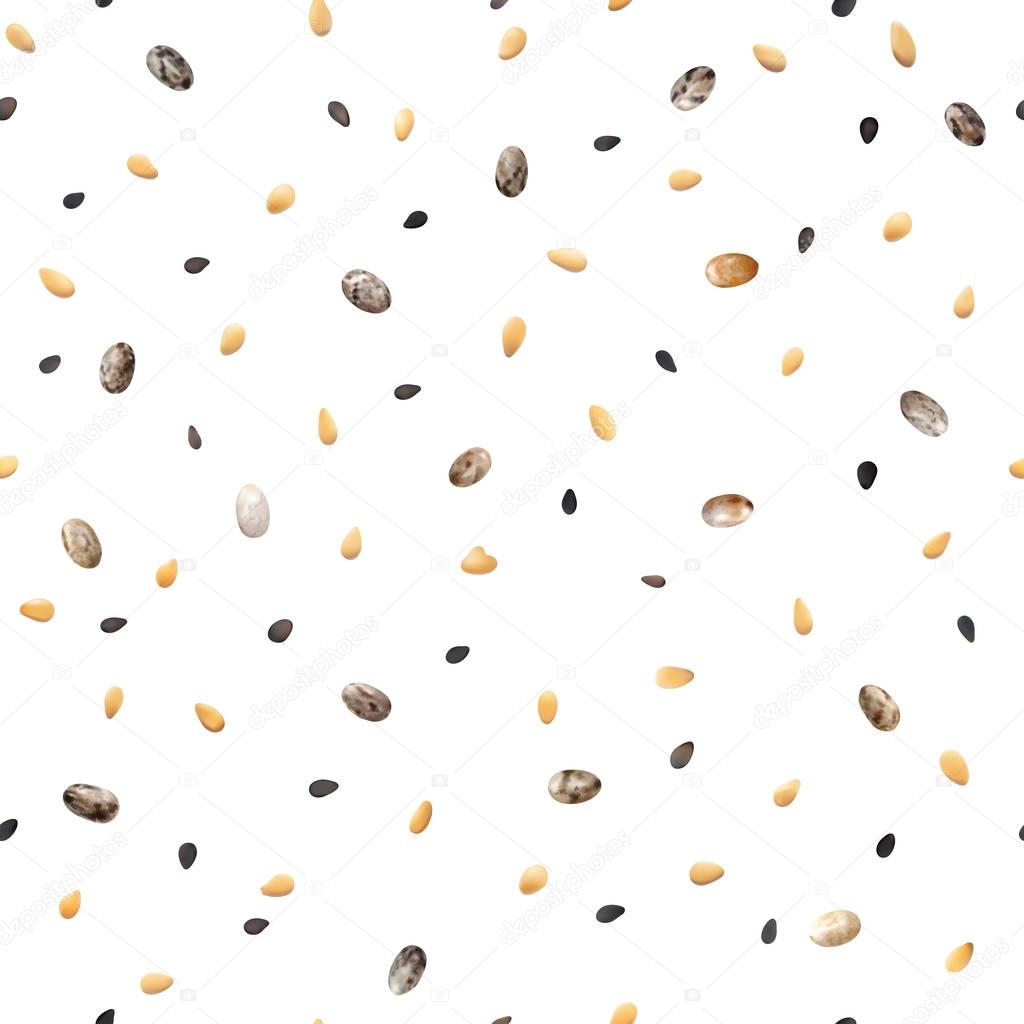 Sesame and chia seeds