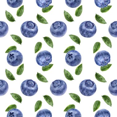 Yabanmersinli el suluboya çizimi. Kusursuz desen.