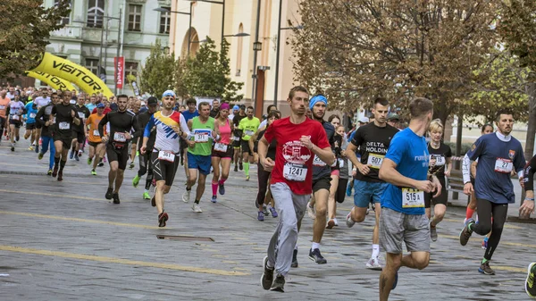 Pół maratonu w mieście — Zdjęcie stockowe