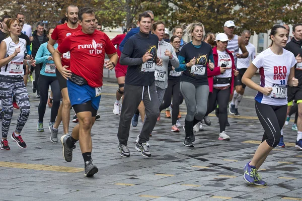 Pół maratonu w mieście — Zdjęcie stockowe