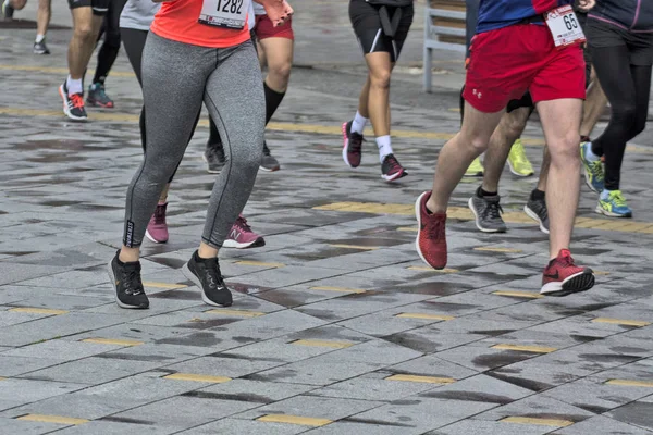 Maratona na cidade — Fotografia de Stock