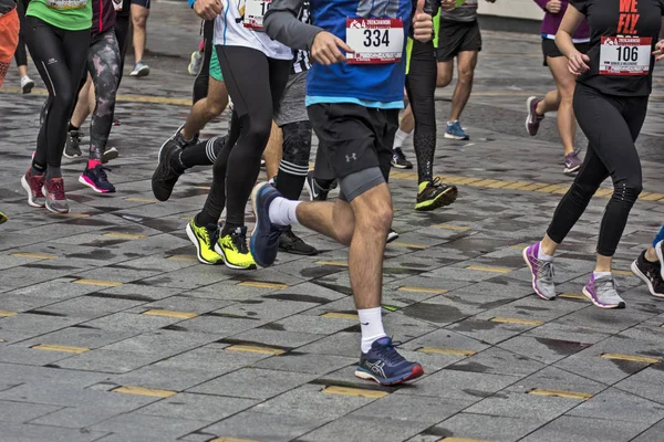 Maratona na cidade — Fotografia de Stock