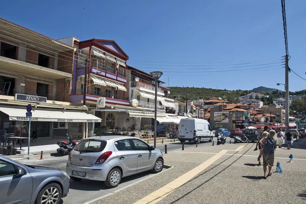 Yunanistan 'ın Neos Marmaras kentindeki Sokak — Stok fotoğraf