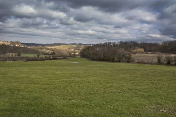 Panorama Van Vallei Van Jadar Het Westen Van Servië Bij — Stockfoto