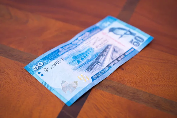 Fifty rupees on the table. — Stock Photo, Image