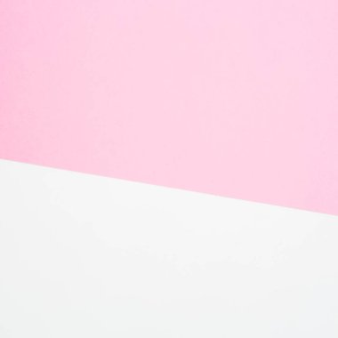 İki renkli minimalist arka plan beyaz ve pembe renklerde