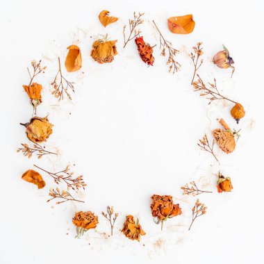 Güllü çiçekli çerçeve 