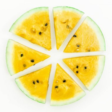 Beyaz Sarı karpuz parçaları
