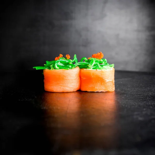Delicious sushi rolls — Stock Photo, Image