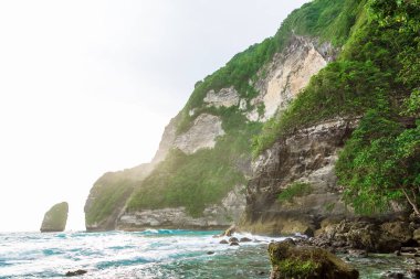 kayalık manzara okyanus sahilinde