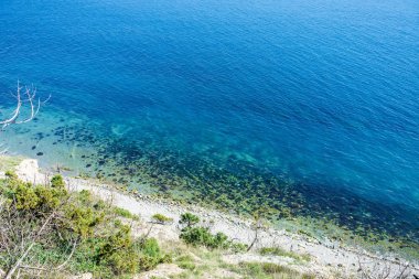 Muhteşem manzara mavi deniz