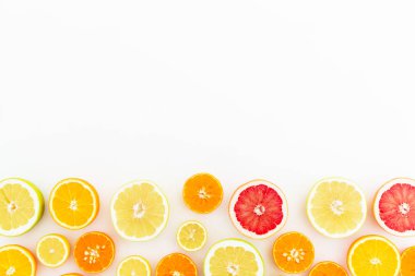 orange slices with copy space clipart