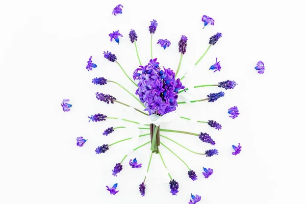 파란 꽃의 장식 — 스톡 사진