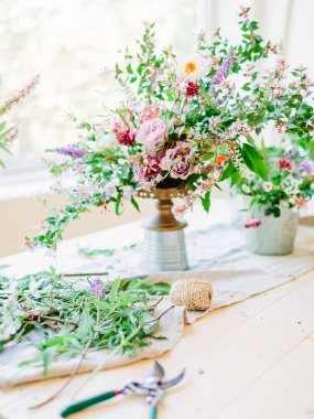 Güzel düğün floristics. 