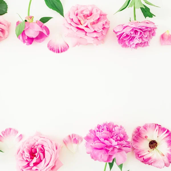 Украшение нежных розовых цветов — стоковое фото