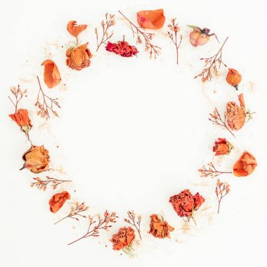 Güllü çiçekli çerçeve 