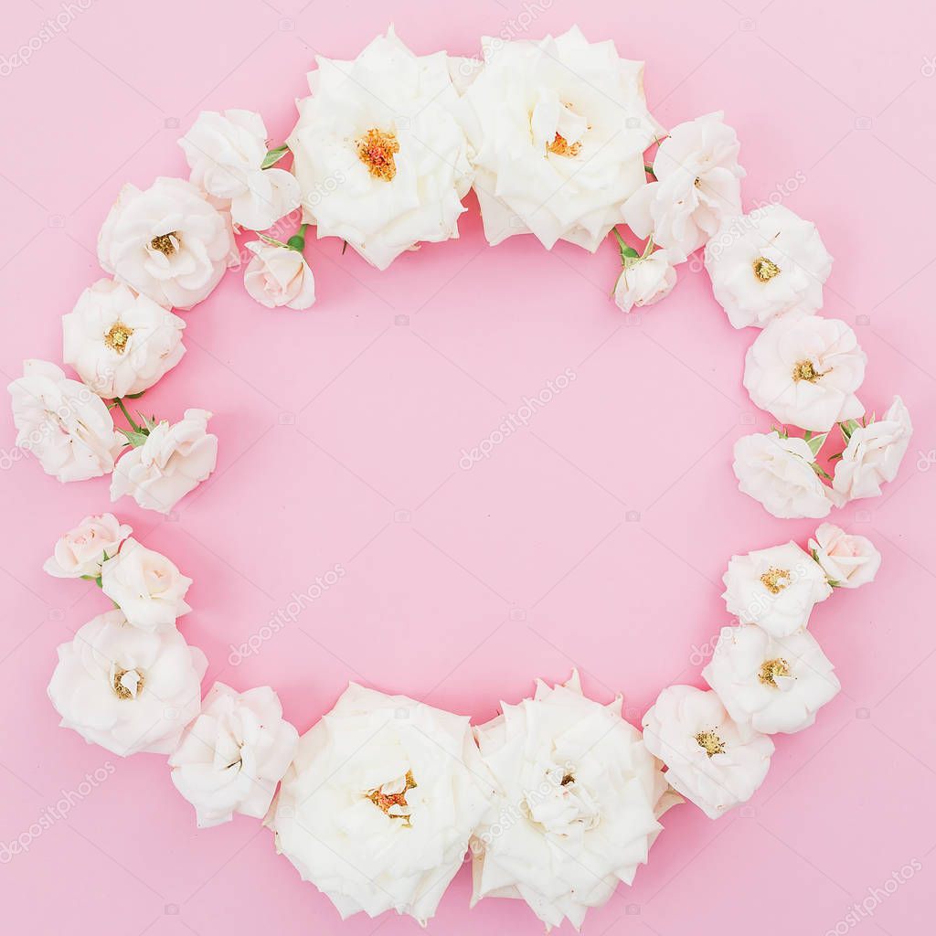 White roses,  flowers arrangement 