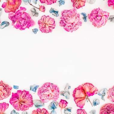 Güllü çiçekli çerçeve 