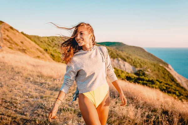 Happy woman in nature