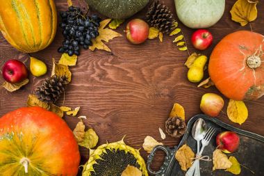 Şükran sonbahar arka plan. 