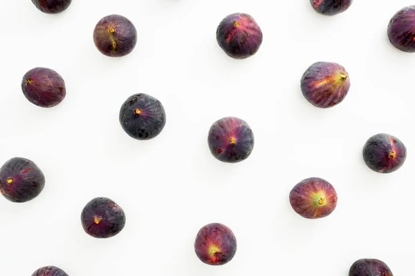 Frukt mönster av svarta fikon — Stockfoto