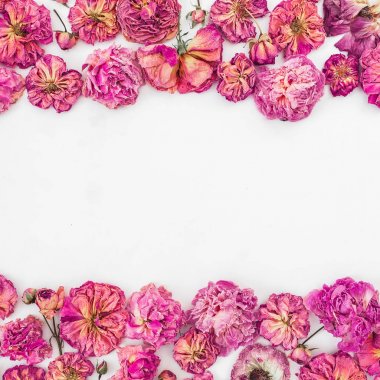 Güllü çiçekli çerçeve    