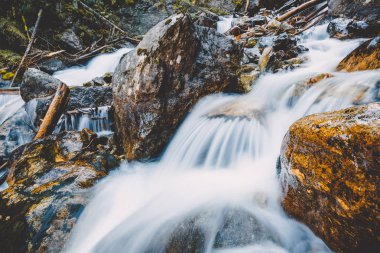Şelale ve dağ nehir
