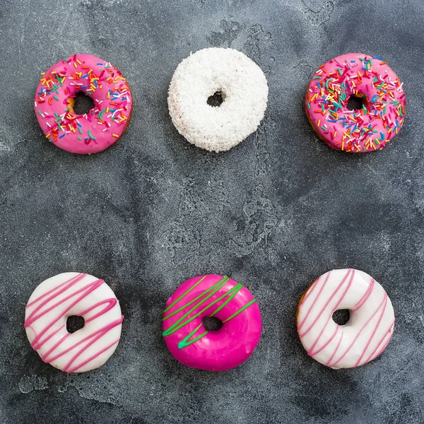 화려한 핑크 도넛 — 스톡 사진