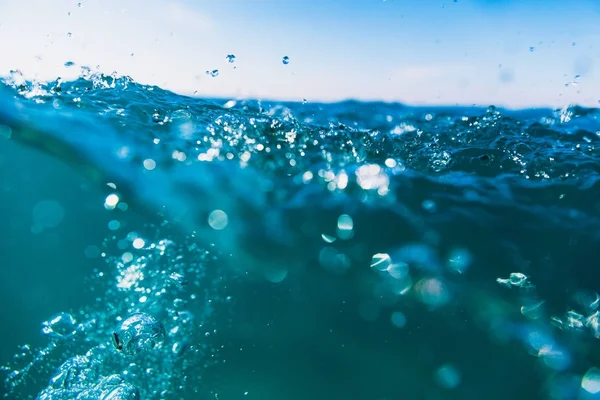 A kék víz felületi — Stock Fotó