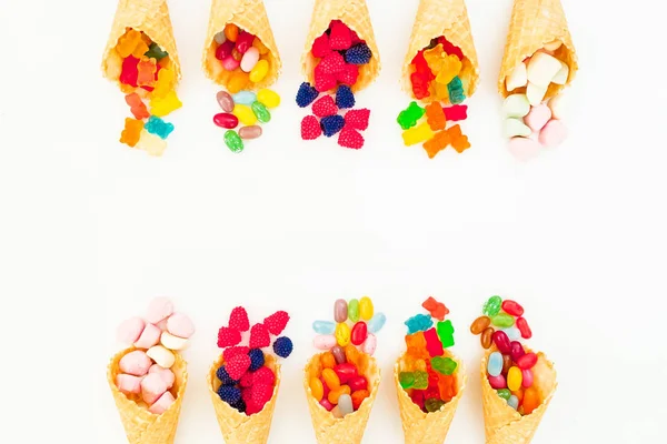 Colorful bright assorted candies — Stock Photo, Image