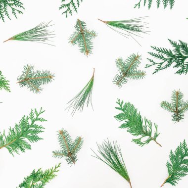 Noel ağaçları kış desen 