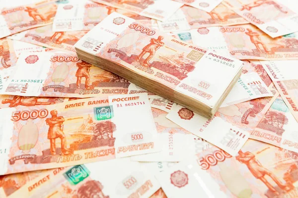Para banknot, ruble arka plan. İş