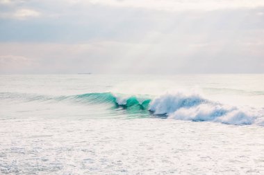 A Perfect big breaking Ocean wave clipart