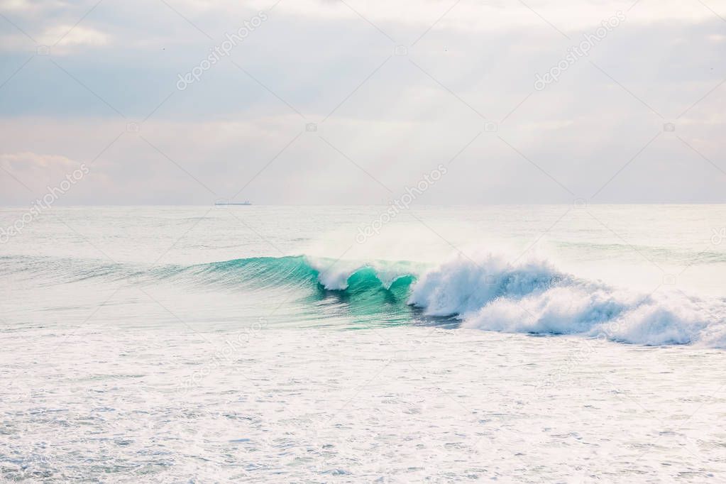 A Perfect big breaking Ocean wave