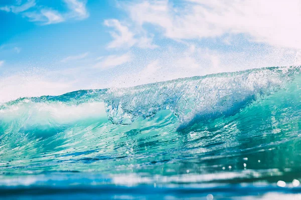 Onda Azul Oceano Água Limpa Luz Solar — Fotografia de Stock