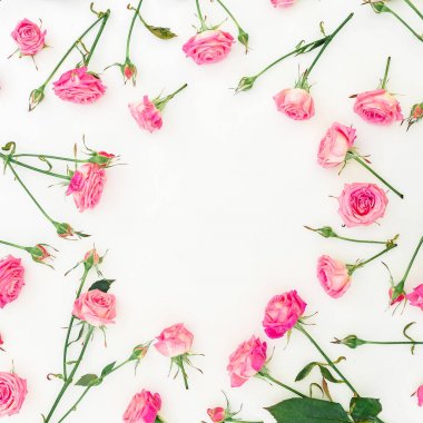  beyaz zemin üzerine ihale pembe çiçekler