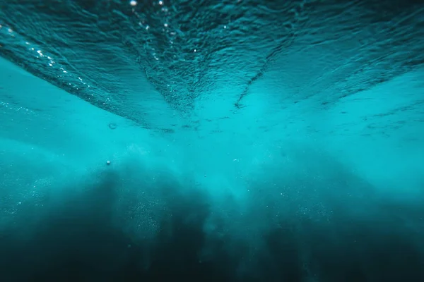 Undervattensvy Blå Havsvatten — Stockfoto