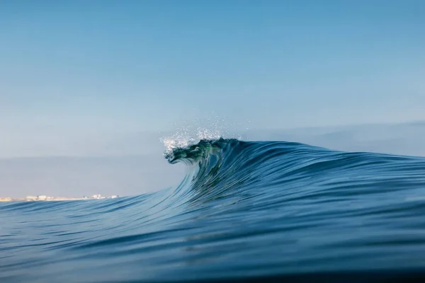 Océan Vague Idéale Dans Océan Briser Les Vagues Bleues — Photo