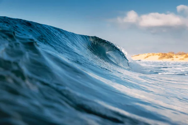 Océan Vague Idéale Dans Océan Briser Les Vagues Bleues — Photo